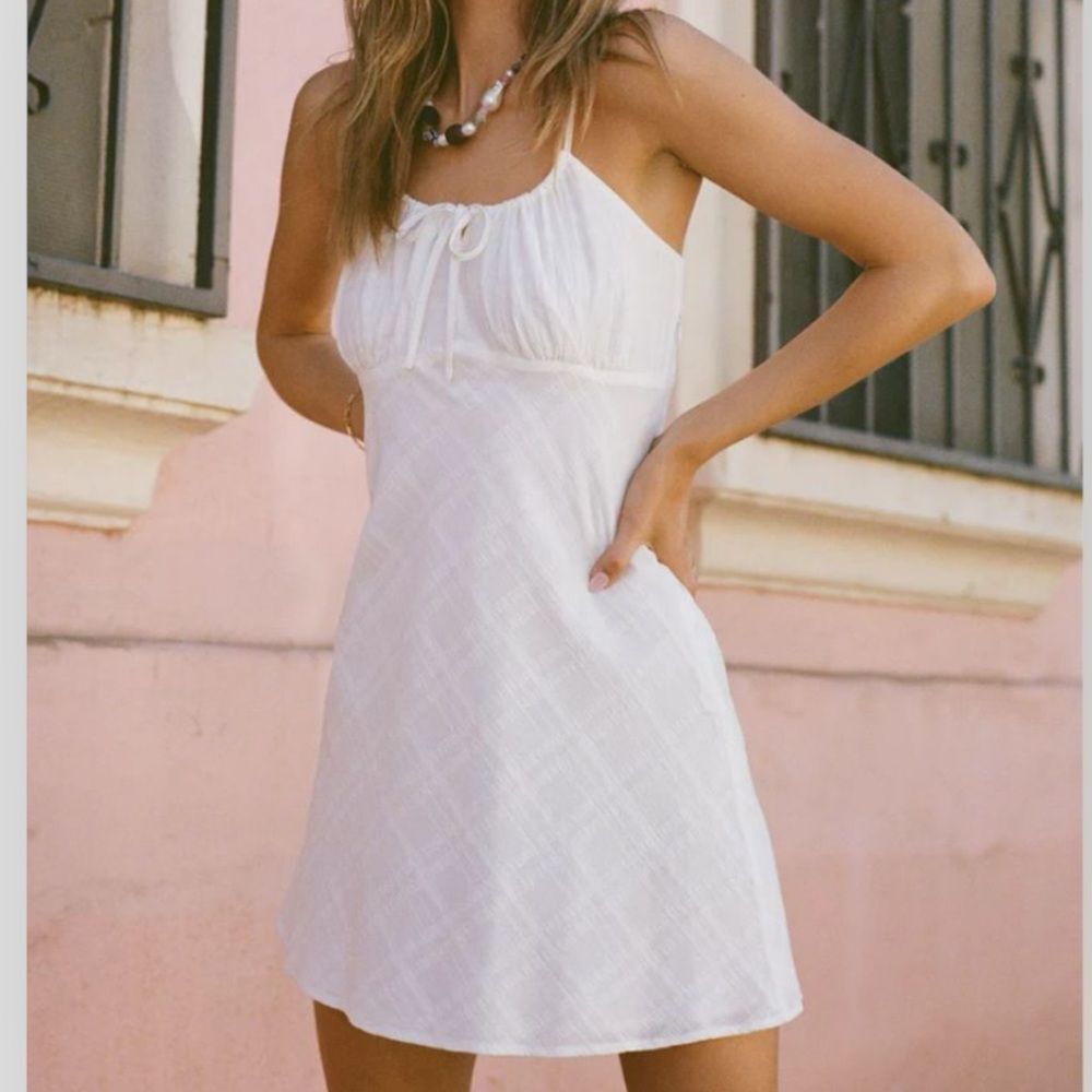 Z Supply NWT Liana Mini Dress in White -size L- STYLE# ZD232560